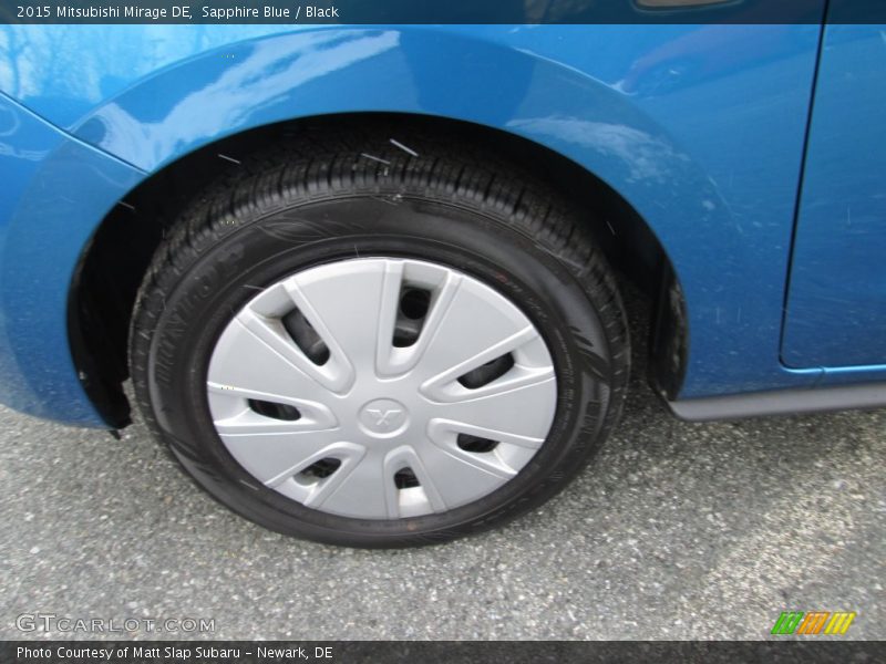 Sapphire Blue / Black 2015 Mitsubishi Mirage DE