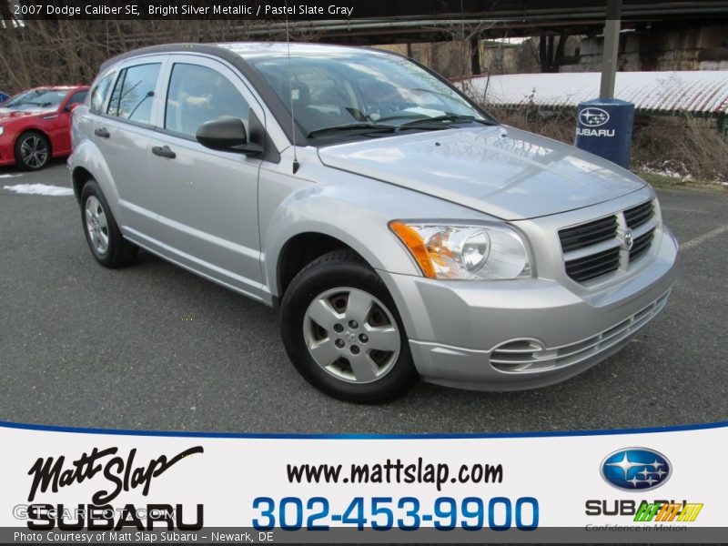 Bright Silver Metallic / Pastel Slate Gray 2007 Dodge Caliber SE