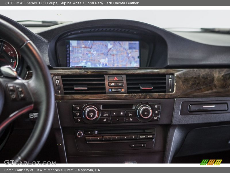 Alpine White / Coral Red/Black Dakota Leather 2010 BMW 3 Series 335i Coupe