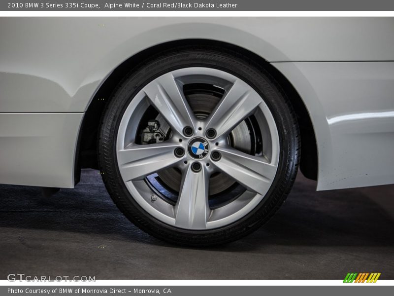 Alpine White / Coral Red/Black Dakota Leather 2010 BMW 3 Series 335i Coupe