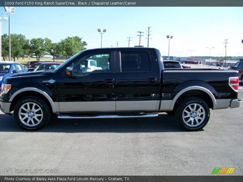 Black / Chaparral Leather/Camel 2009 Ford F150 King Ranch SuperCrew