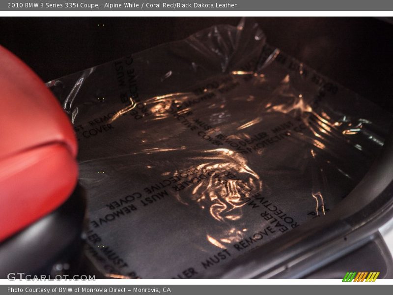 Alpine White / Coral Red/Black Dakota Leather 2010 BMW 3 Series 335i Coupe