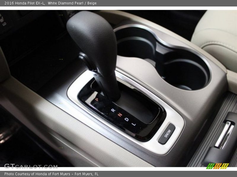 White Diamond Pearl / Beige 2016 Honda Pilot EX-L