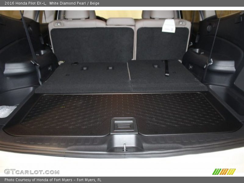 White Diamond Pearl / Beige 2016 Honda Pilot EX-L