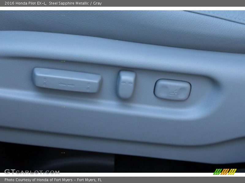 Steel Sapphire Metallic / Gray 2016 Honda Pilot EX-L
