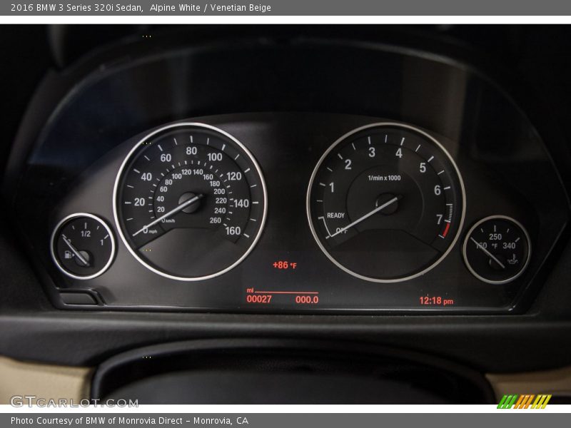 Alpine White / Venetian Beige 2016 BMW 3 Series 320i Sedan