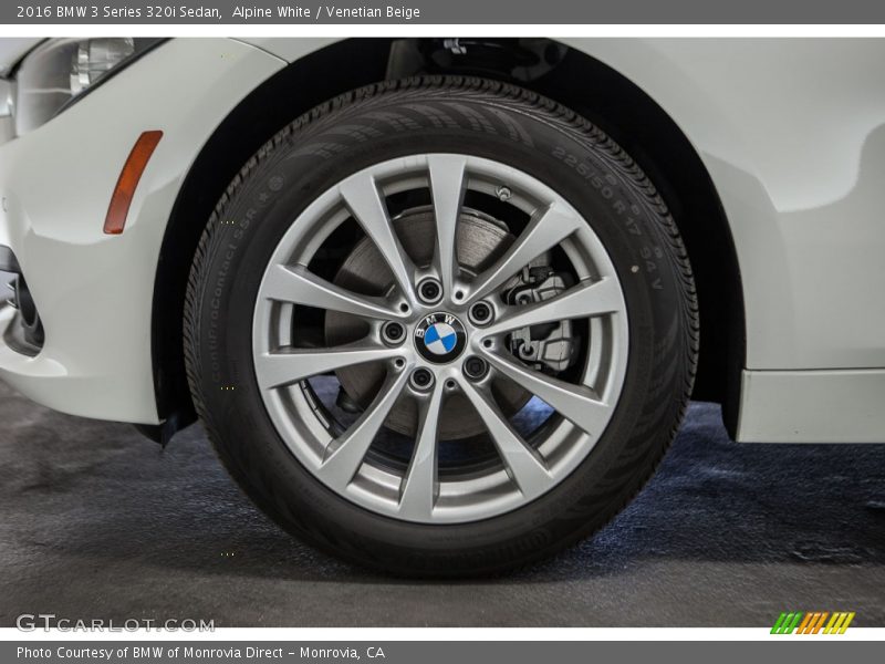 Alpine White / Venetian Beige 2016 BMW 3 Series 320i Sedan