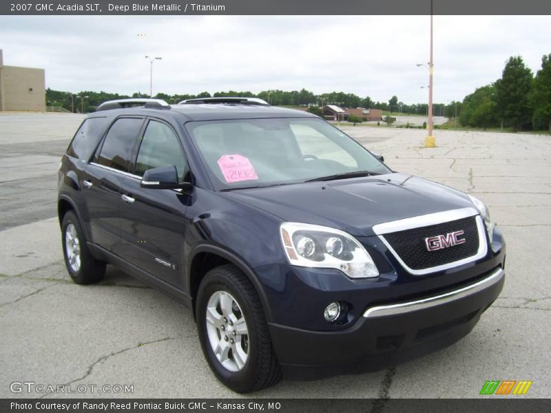 Deep Blue Metallic / Titanium 2007 GMC Acadia SLT