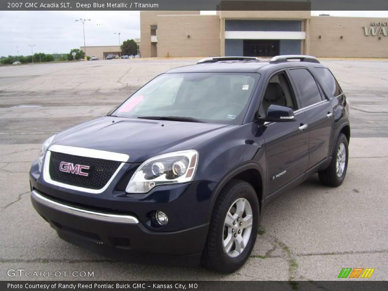 Deep Blue Metallic / Titanium 2007 GMC Acadia SLT
