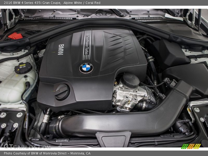  2016 4 Series 435i Gran Coupe Engine - 3.0 Liter DI TwinPower Turbocharged DOHC 24-Valve VVT Inline 6 Cylinder