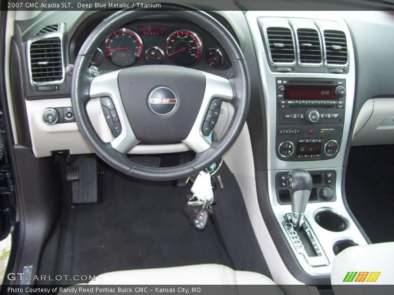 Deep Blue Metallic / Titanium 2007 GMC Acadia SLT
