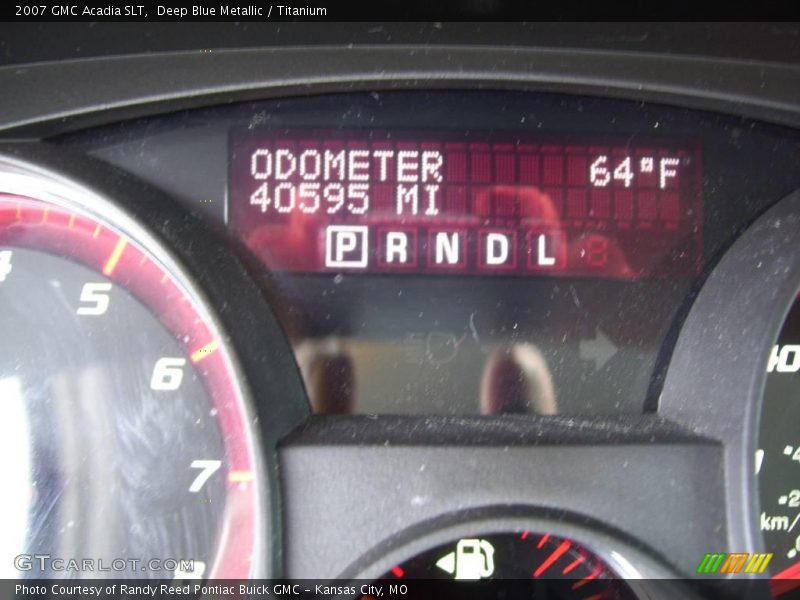 Deep Blue Metallic / Titanium 2007 GMC Acadia SLT