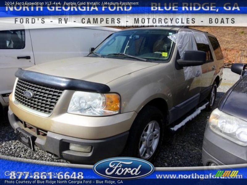 Pueblo Gold Metallic / Medium Parchment 2004 Ford Expedition XLT 4x4