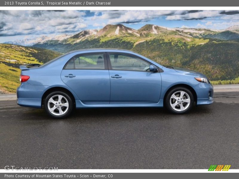 Tropical Sea Metallic / Dark Charcoal 2013 Toyota Corolla S