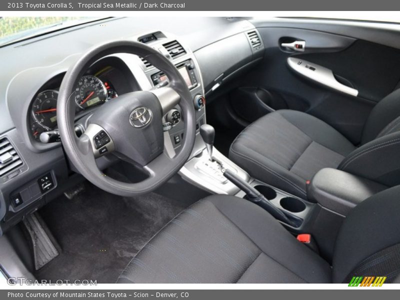 Tropical Sea Metallic / Dark Charcoal 2013 Toyota Corolla S