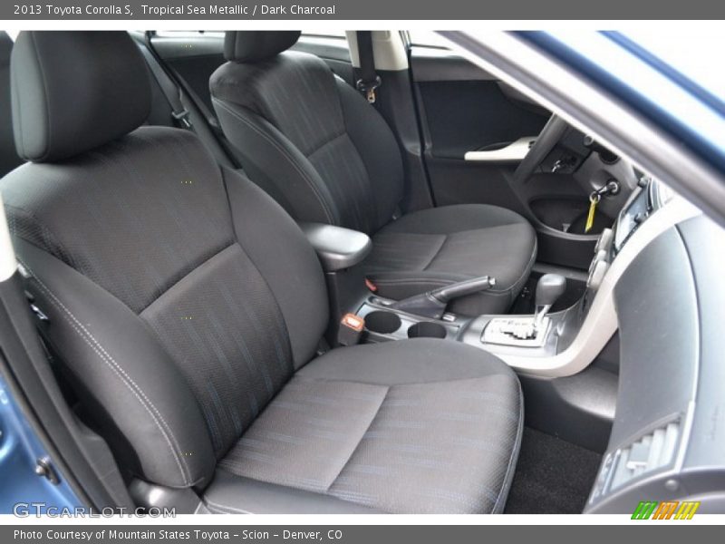 Tropical Sea Metallic / Dark Charcoal 2013 Toyota Corolla S