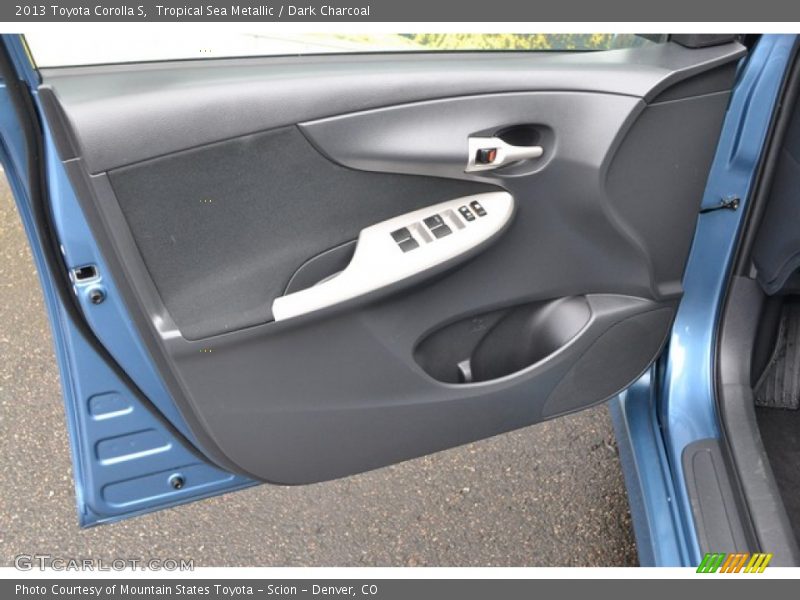 Tropical Sea Metallic / Dark Charcoal 2013 Toyota Corolla S