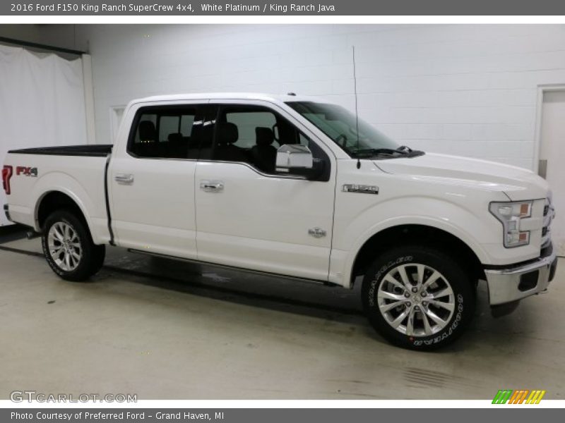 White Platinum / King Ranch Java 2016 Ford F150 King Ranch SuperCrew 4x4