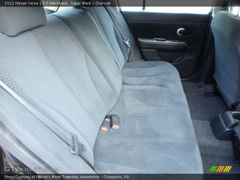 Super Black / Charcoal 2012 Nissan Versa 1.8 S Hatchback