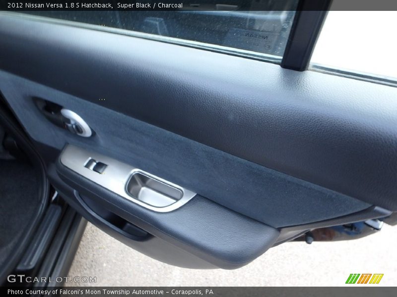Super Black / Charcoal 2012 Nissan Versa 1.8 S Hatchback