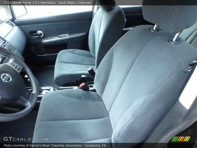 Super Black / Charcoal 2012 Nissan Versa 1.8 S Hatchback