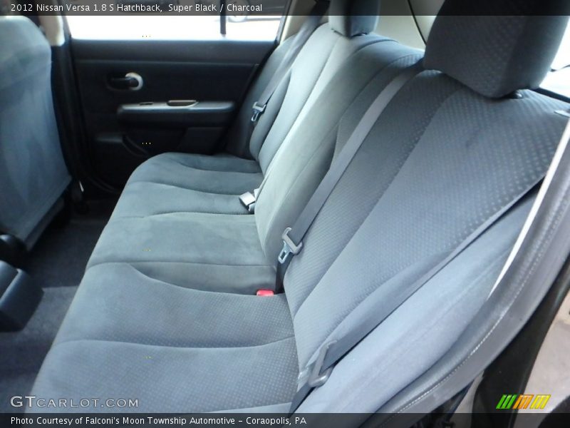 Super Black / Charcoal 2012 Nissan Versa 1.8 S Hatchback
