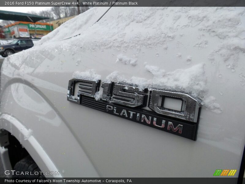 White Platinum / Platinum Black 2016 Ford F150 Platinum SuperCrew 4x4
