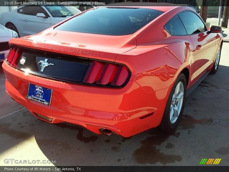 Competition Orange / Ebony 2016 Ford Mustang V6 Coupe