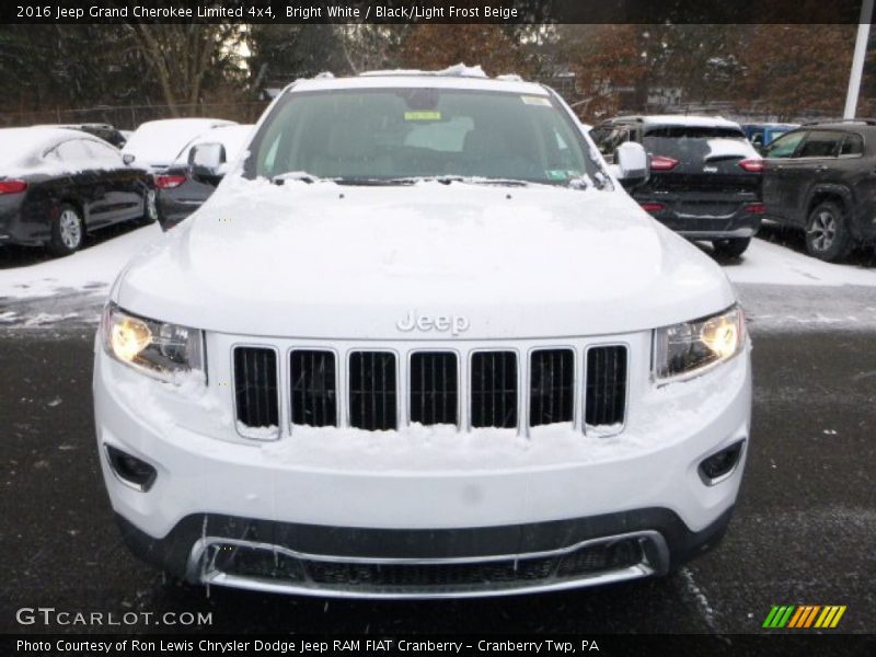 Bright White / Black/Light Frost Beige 2016 Jeep Grand Cherokee Limited 4x4