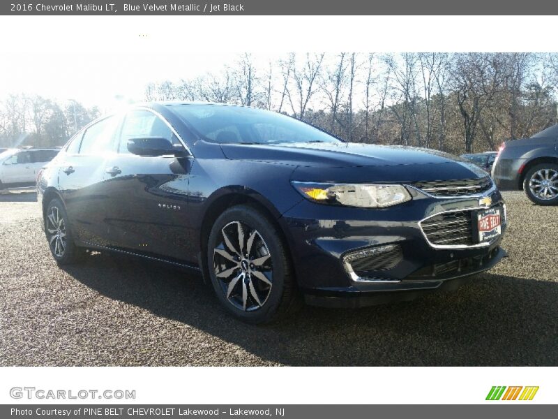 Blue Velvet Metallic / Jet Black 2016 Chevrolet Malibu LT