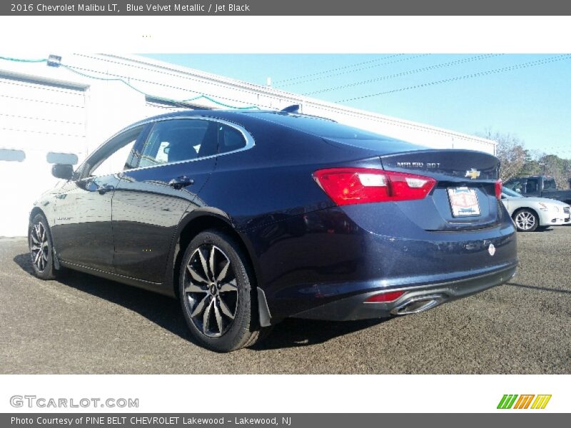 Blue Velvet Metallic / Jet Black 2016 Chevrolet Malibu LT