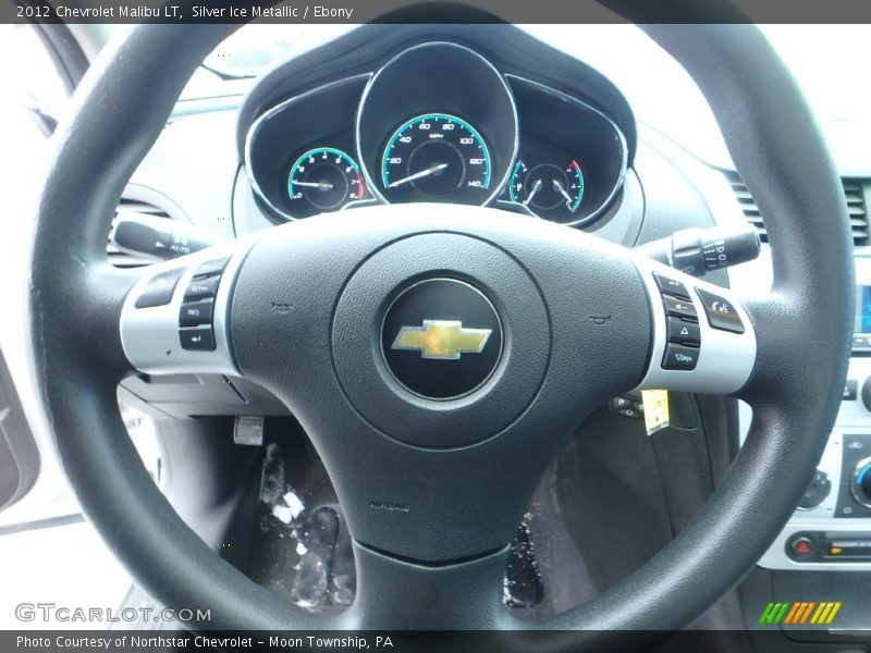 Silver Ice Metallic / Ebony 2012 Chevrolet Malibu LT