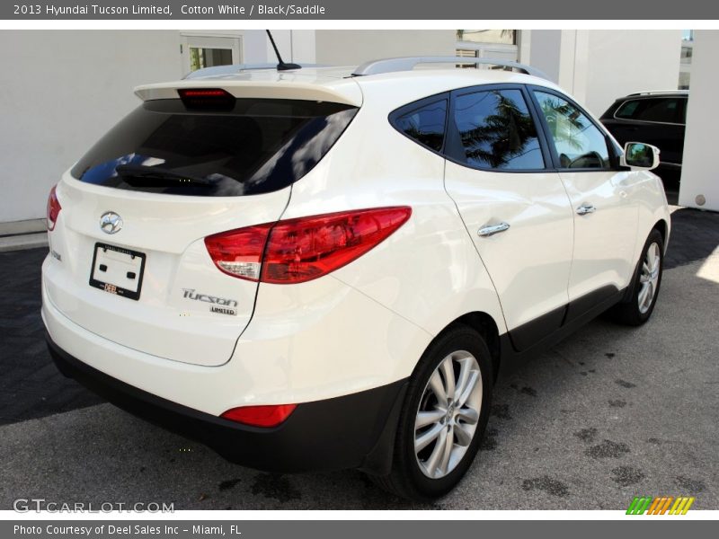 Cotton White / Black/Saddle 2013 Hyundai Tucson Limited