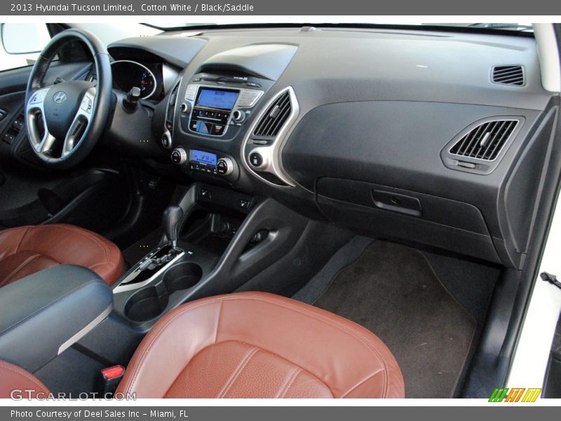 Dashboard of 2013 Tucson Limited