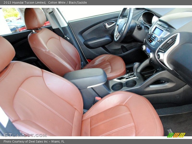 Front Seat of 2013 Tucson Limited