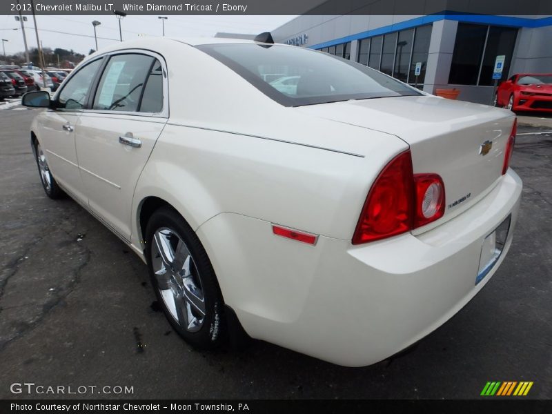 White Diamond Tricoat / Ebony 2012 Chevrolet Malibu LT