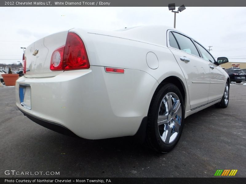 White Diamond Tricoat / Ebony 2012 Chevrolet Malibu LT