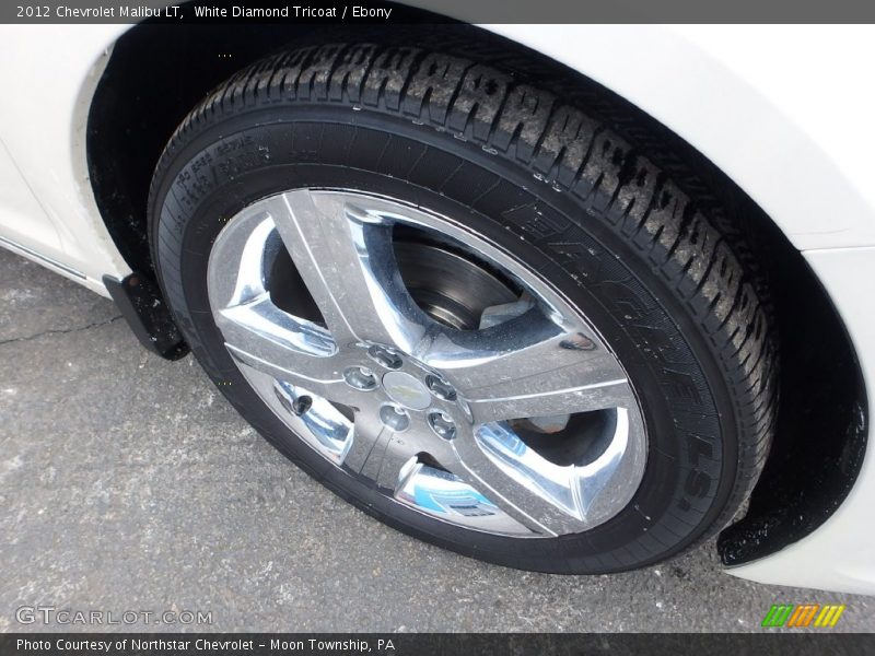 White Diamond Tricoat / Ebony 2012 Chevrolet Malibu LT
