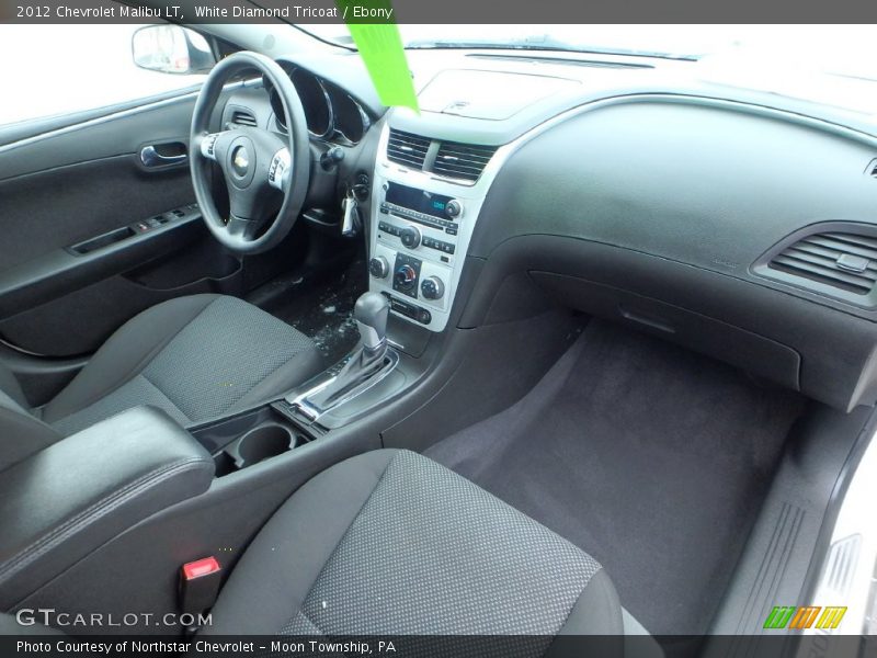 White Diamond Tricoat / Ebony 2012 Chevrolet Malibu LT