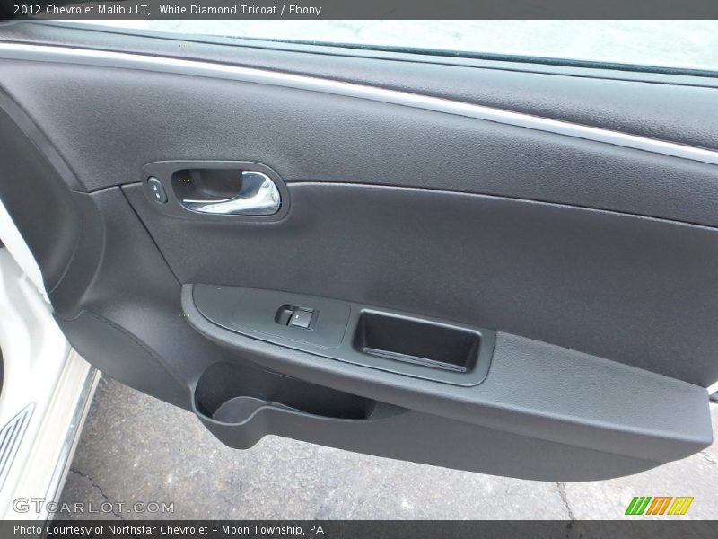 White Diamond Tricoat / Ebony 2012 Chevrolet Malibu LT