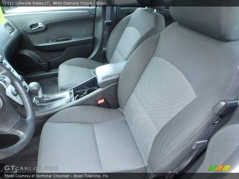 White Diamond Tricoat / Ebony 2012 Chevrolet Malibu LT