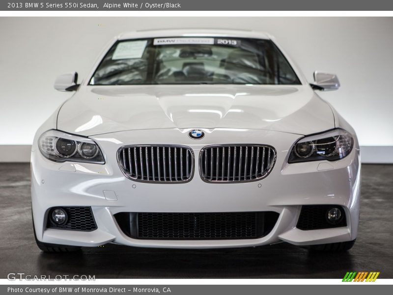 Alpine White / Oyster/Black 2013 BMW 5 Series 550i Sedan