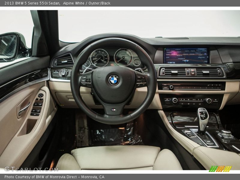 Alpine White / Oyster/Black 2013 BMW 5 Series 550i Sedan