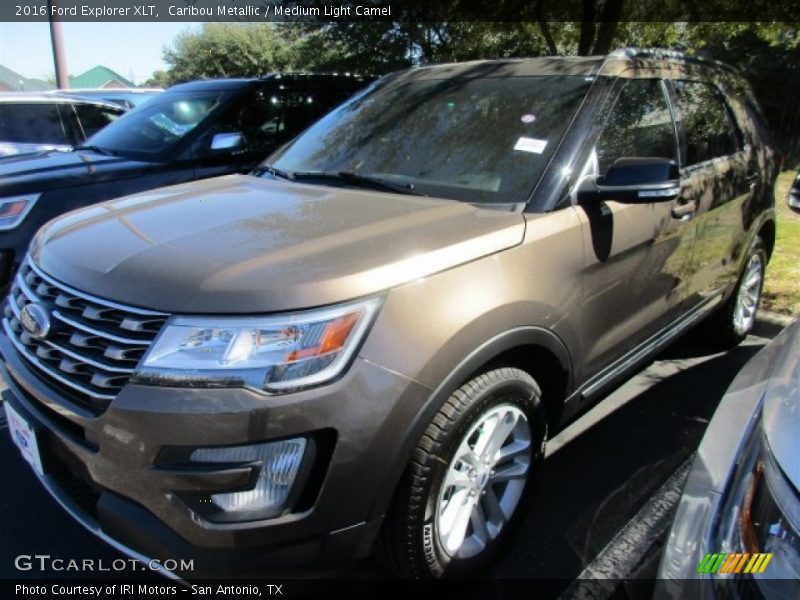 Caribou Metallic / Medium Light Camel 2016 Ford Explorer XLT