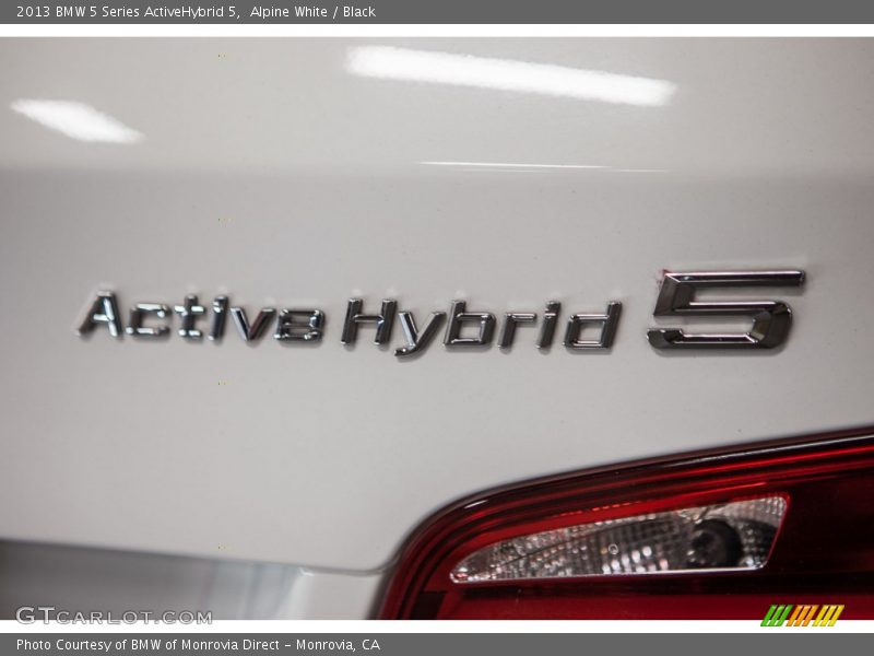 Alpine White / Black 2013 BMW 5 Series ActiveHybrid 5