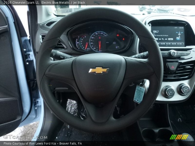 Electric Blue Metallic / Jet Black 2016 Chevrolet Spark LS