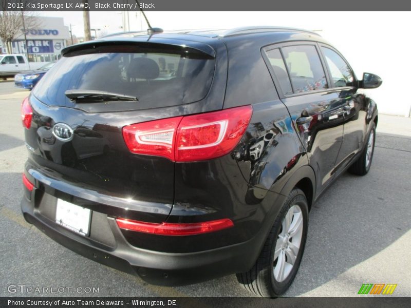 Black Cherry / Black 2012 Kia Sportage LX AWD