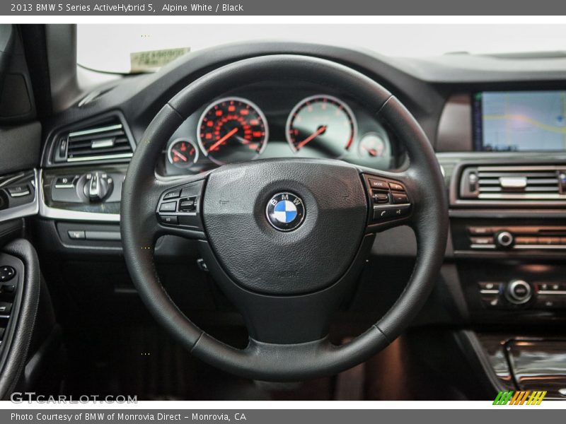 Alpine White / Black 2013 BMW 5 Series ActiveHybrid 5