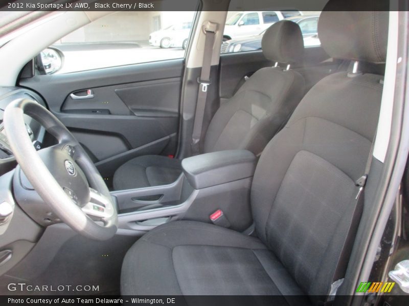 Black Cherry / Black 2012 Kia Sportage LX AWD
