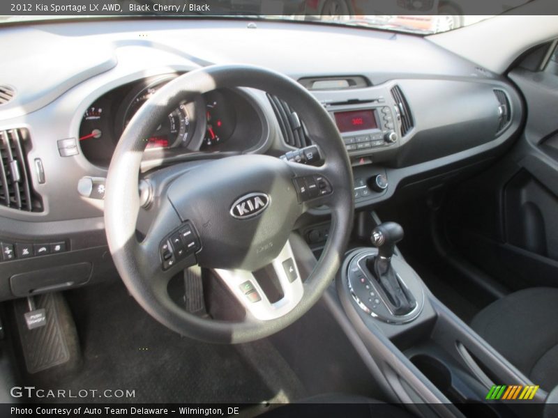 Black Cherry / Black 2012 Kia Sportage LX AWD